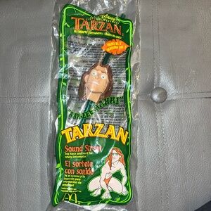 Vintage Tarzan Sound Staw McDonald's Happy Meal Toy